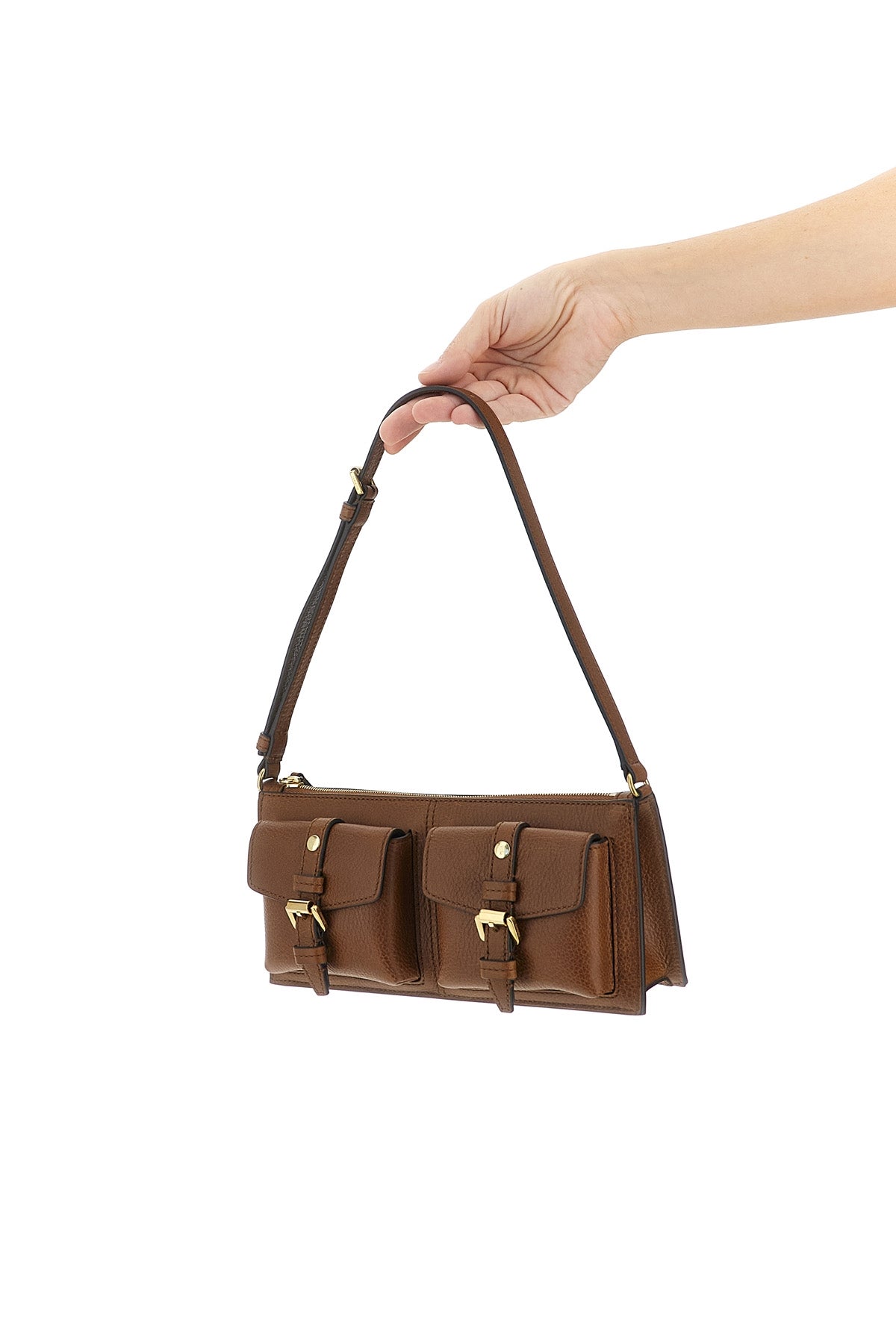 roxanne mini shoulder bag in hammered leather