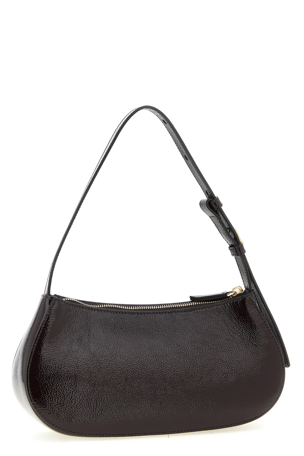 clovelly patent leather shoulder bag