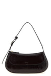 clovelly patent leather shoulder bag