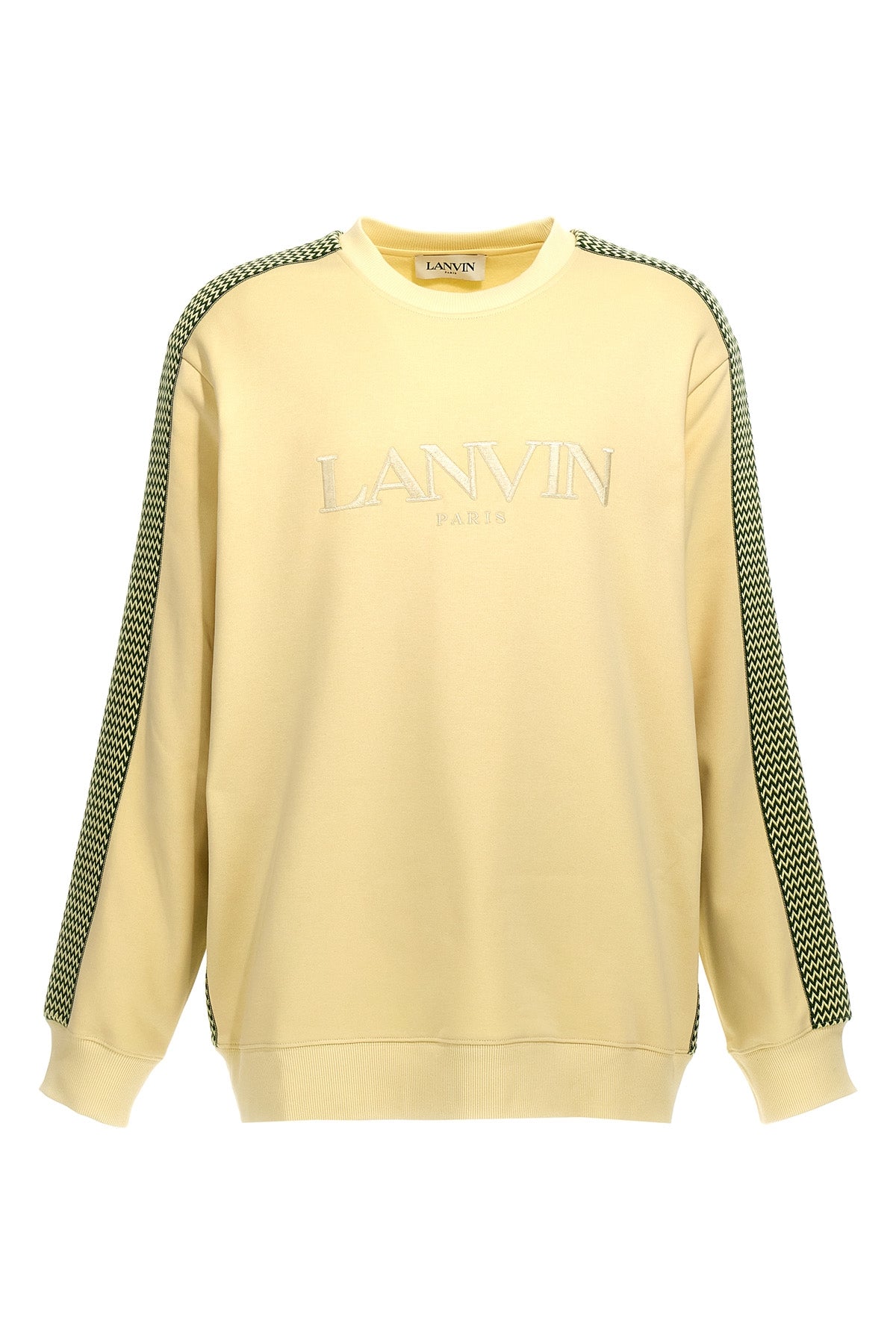brodé lanvin side curb cotton sweatshirt