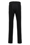 pantalone tuxedo in lana con bande laterali in raso