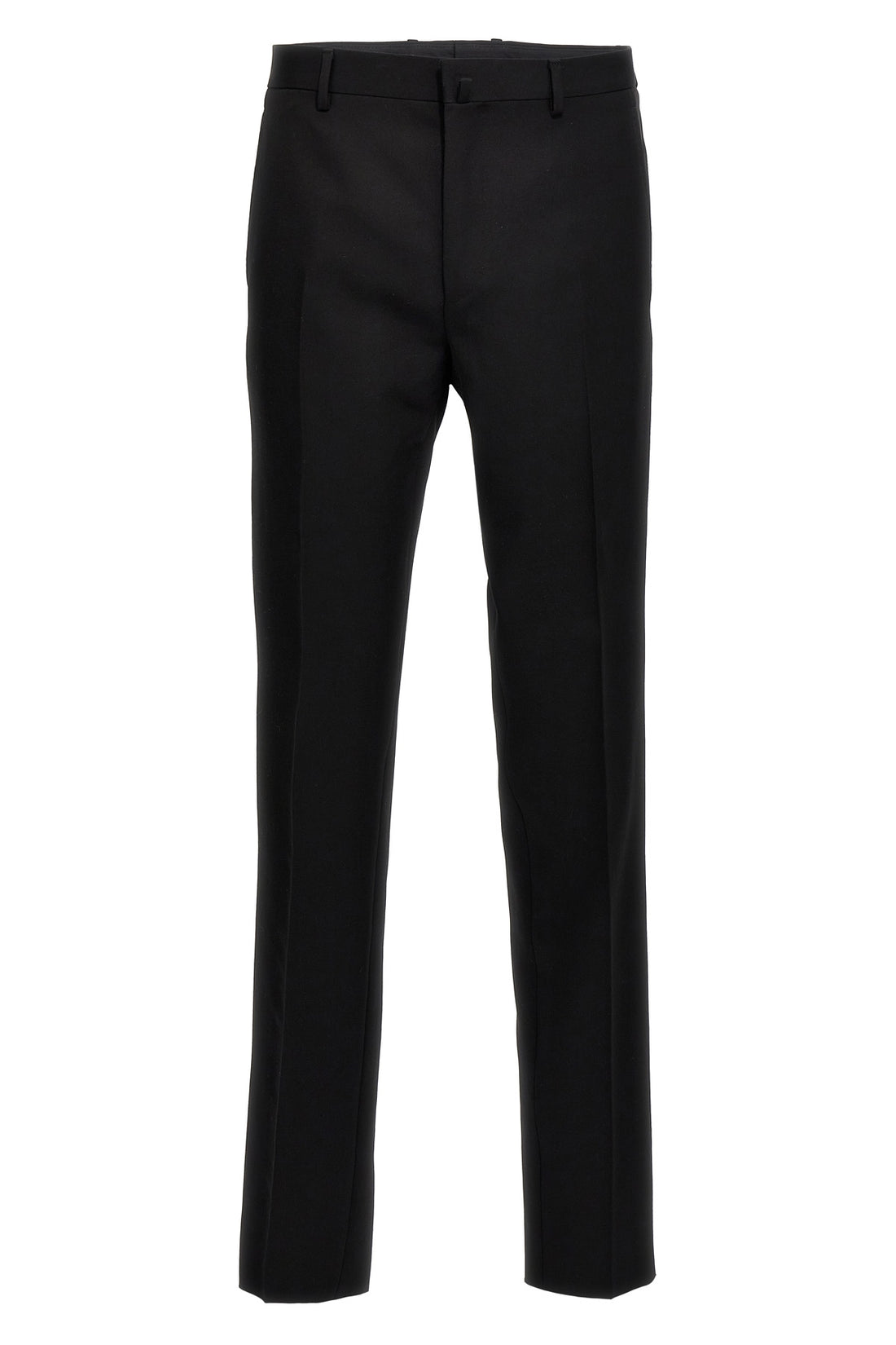 LANVIN 50 pantalone tuxedo in lana con bande laterali in raso