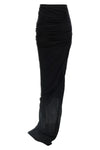 long edfu skirt in semi-transparent cotton jersey