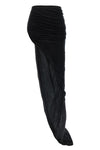 long edfu skirt in semi-transparent cotton jersey