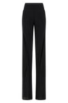bias semi-transparent light silk georgette trousers