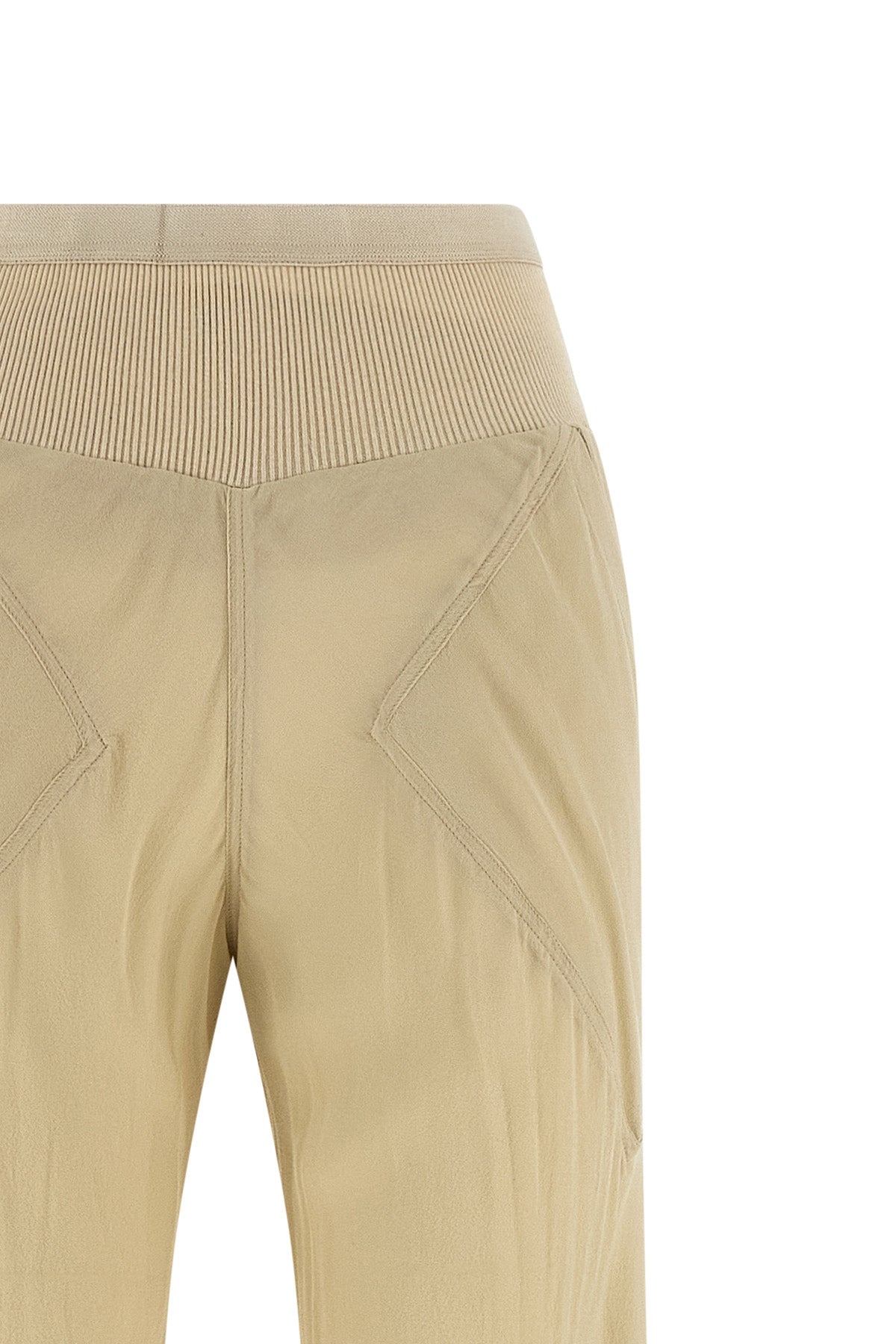 bias semi-transparent light silk georgette trousers