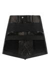 leather mini skirt