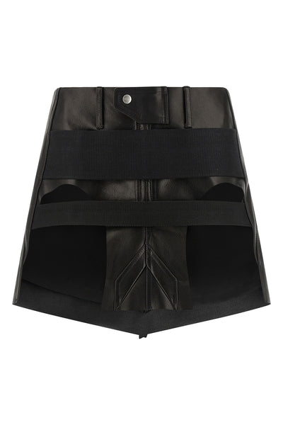 leather mini skirt