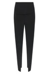 sliced long skirt in virgin wool