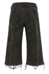 rick owens bolan cutoff bermuda shorts redefine denim codes through a deconstr
