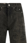 rick owens bolan cutoff bermuda shorts redefine denim codes through a deconstr