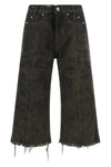 rick owens bolan cutoff bermuda shorts redefine denim codes through a deconstr