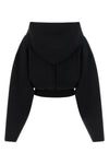 the rick owens cropped sweatshirt redefines the volumes of the contemporary ward