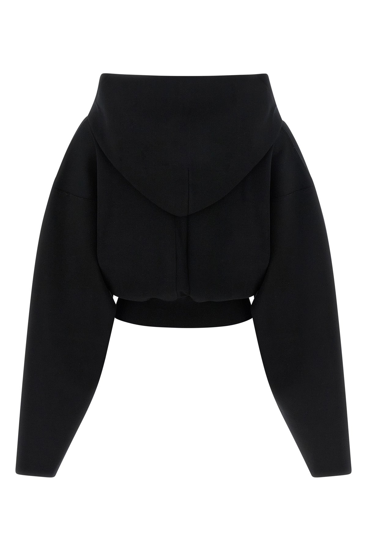 the rick owens cropped sweatshirt redefines the volumes of the contemporary ward