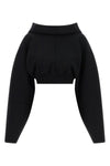 the rick owens cropped sweatshirt redefines the volumes of the contemporary ward