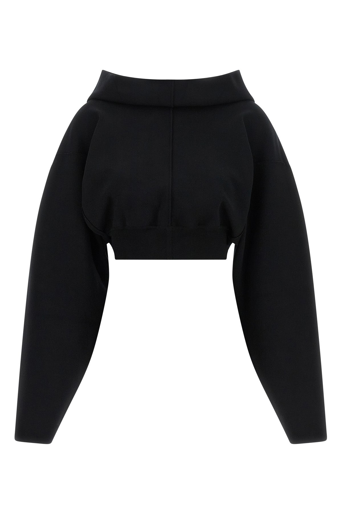 the rick owens cropped sweatshirt redefines the volumes of the contemporary ward