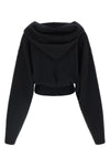 the rick owens tower pull cropped sweatshirt redefines the volumes of the cont
