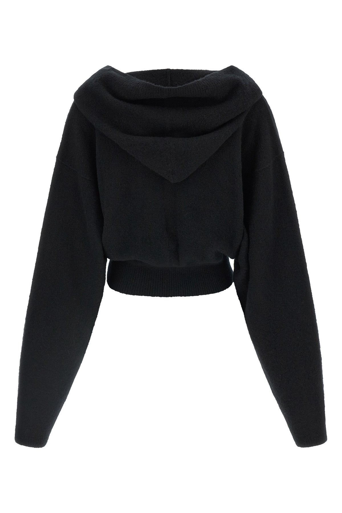 the rick owens tower pull cropped sweatshirt redefines the volumes of the cont