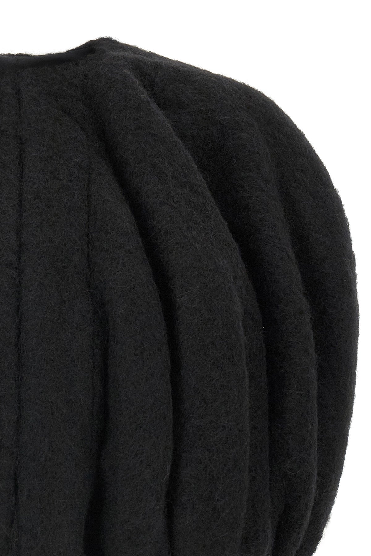 the rick owens temple bubble cropped cape redefines sartorial volumes through