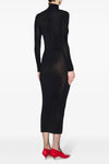 vanessa dress in semi-transparent stretch fabric