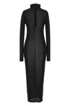 vanessa dress in semi-transparent stretch fabric