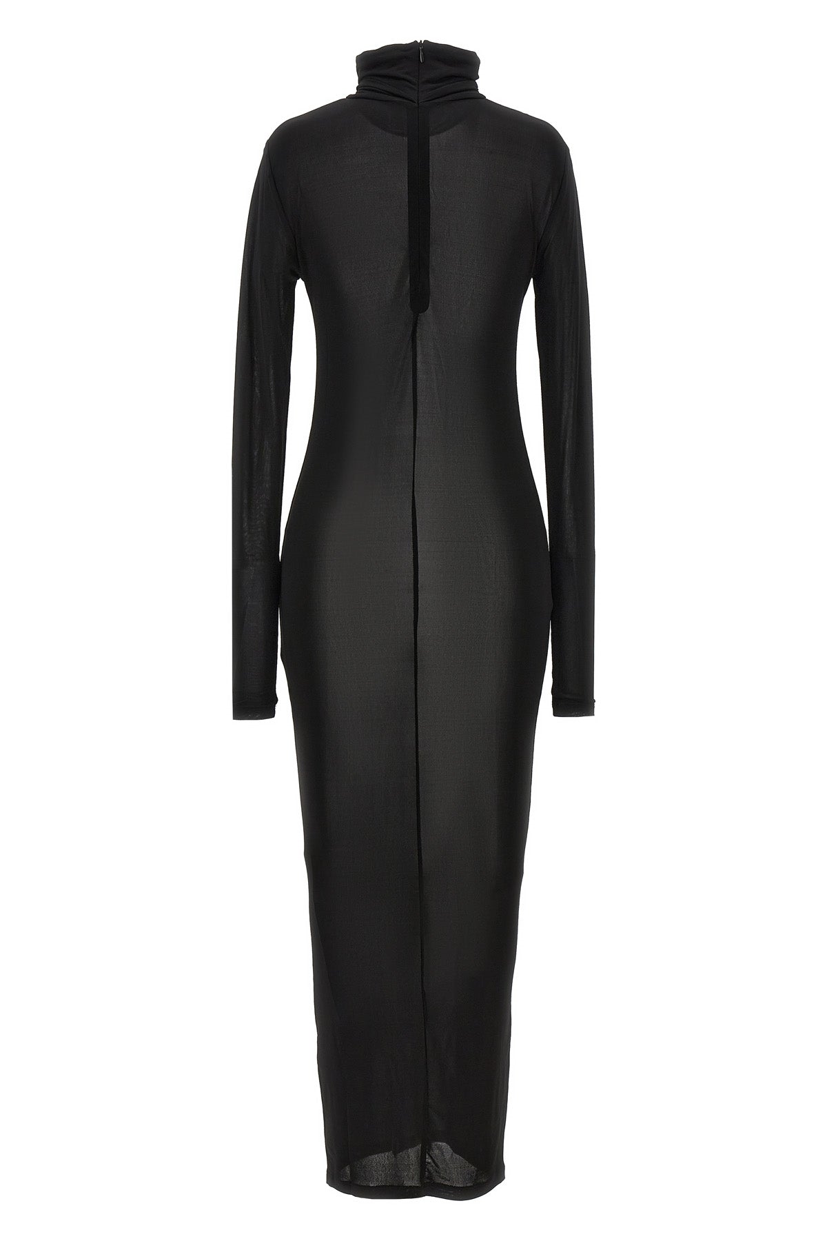 vanessa dress in semi-transparent stretch fabric