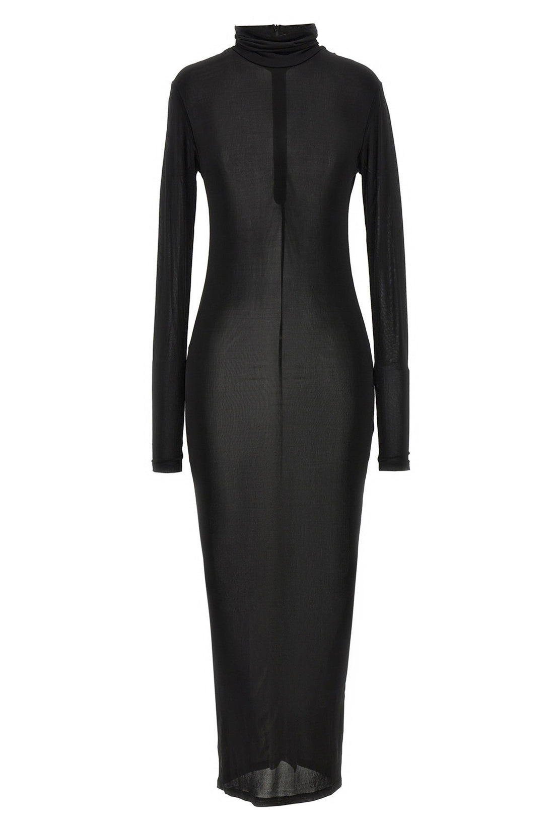 ISABEL MARANT 36 vanessa dress in semi-transparent stretch fabric