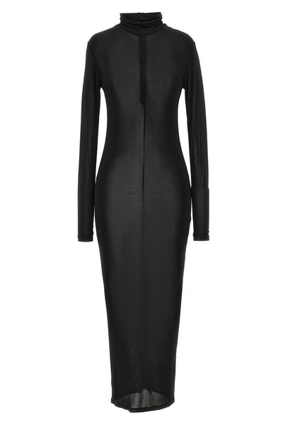 vanessa dress in semi-transparent stretch fabric
