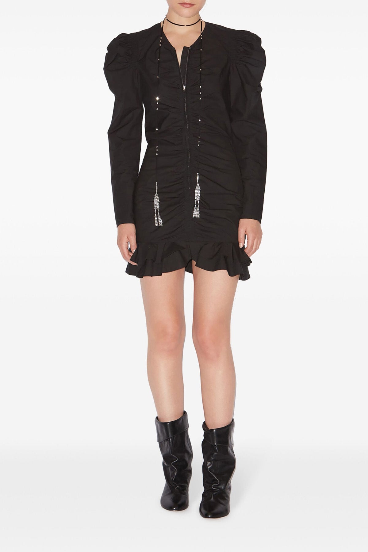 briali crunchy cotton mini dress