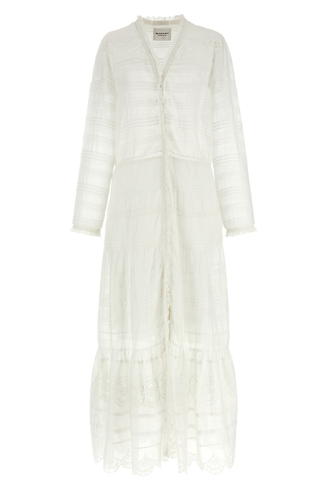 MARANT ETOILE 36 long daniva dress in light cotton