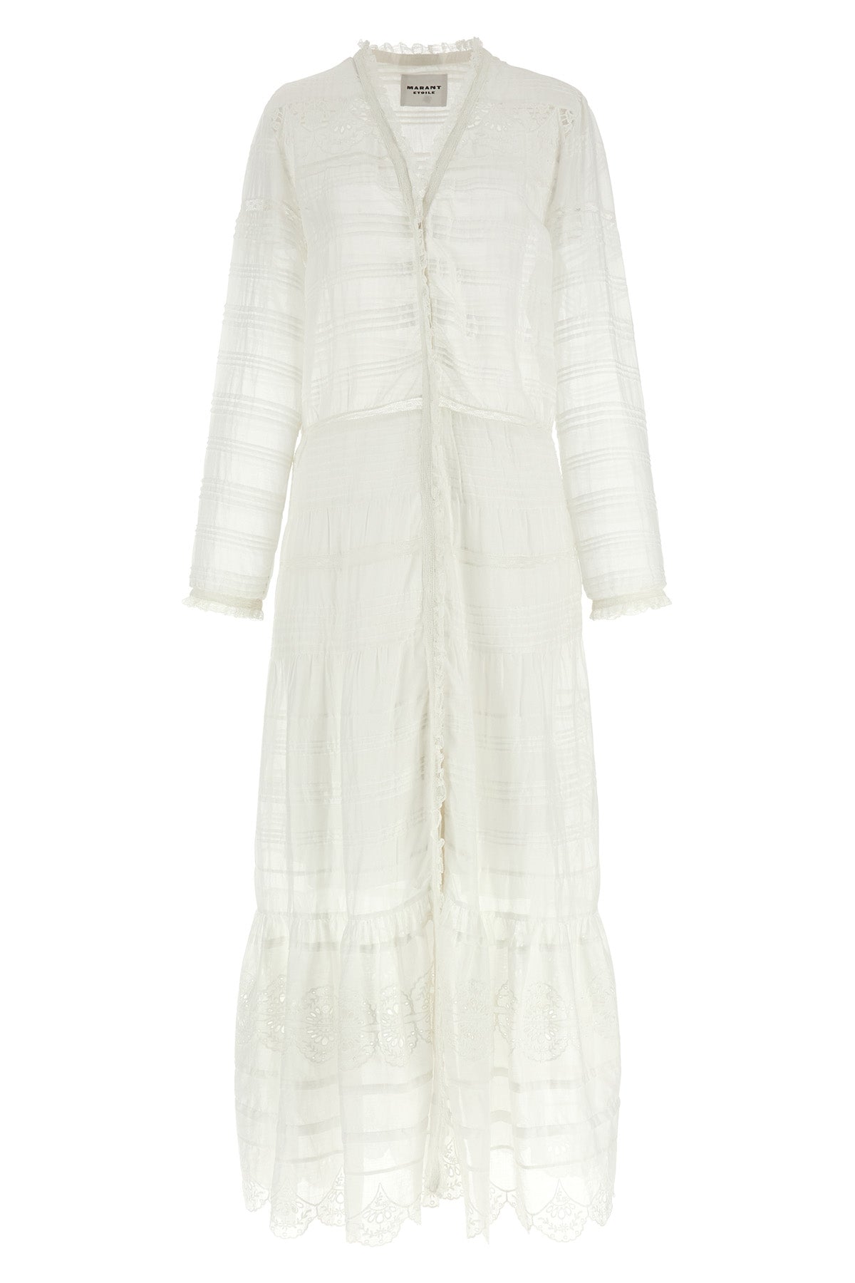 long daniva dress in light cotton