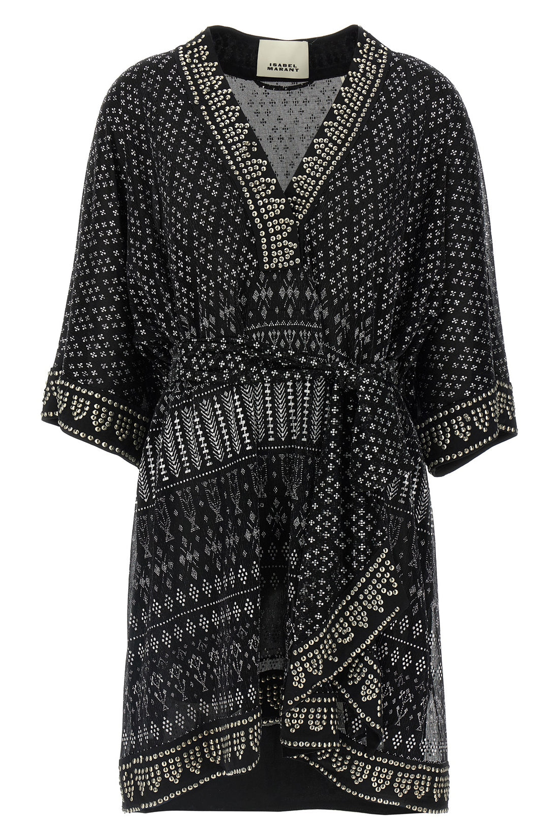 ISABEL MARANT 38 nawel dress in semi-transparent fabric