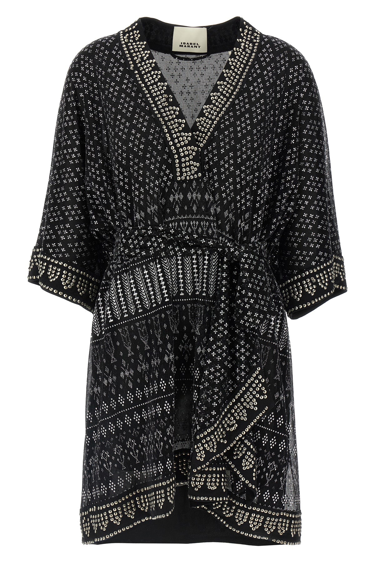 nawel dress in semi-transparent fabric