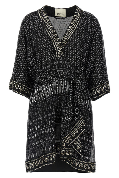 nawel dress in semi-transparent fabric
