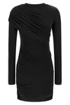denise mini dress in draped stretch jersey