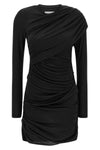 denise mini dress in draped stretch jersey