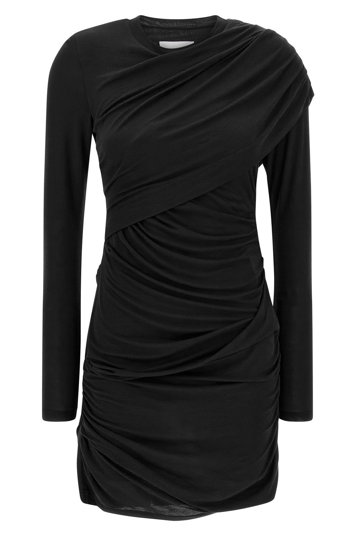 denise mini dress in draped stretch jersey