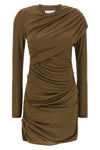 denise mini dress in draped stretch jersey