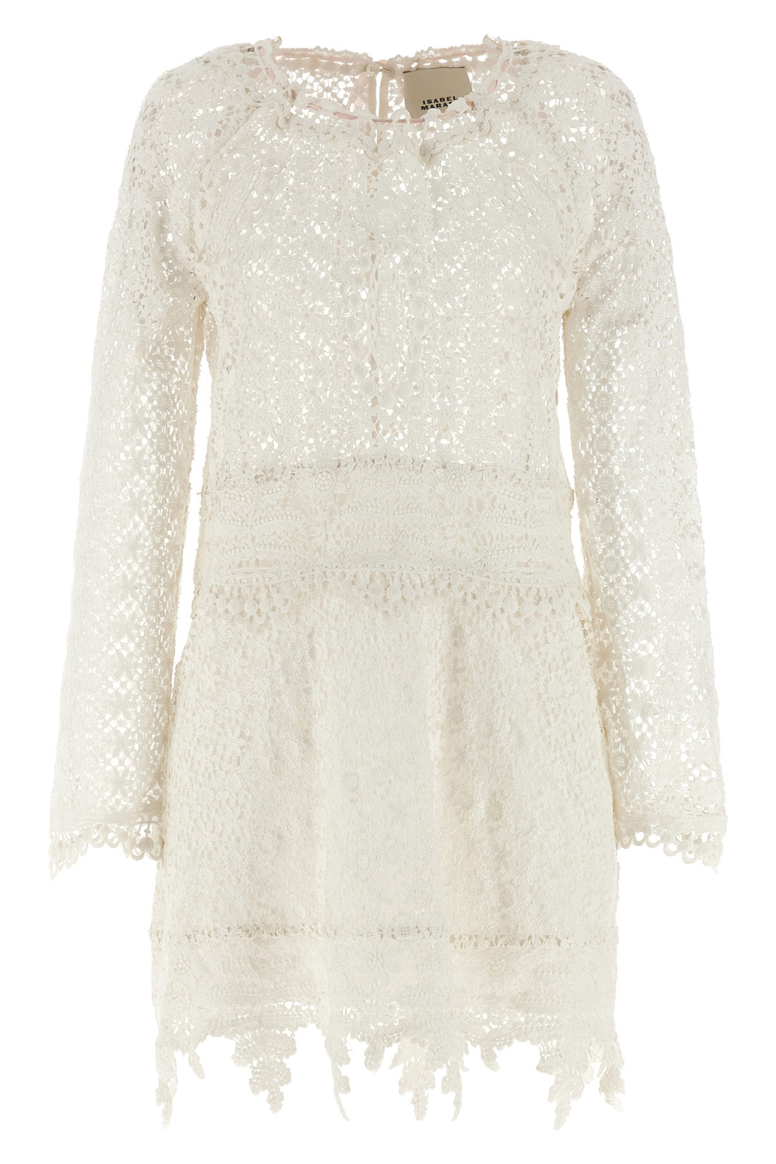 ISABEL MARANT 36 mini hizene crochet openwork cotton dress