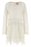 mini hizene crochet openwork cotton dress