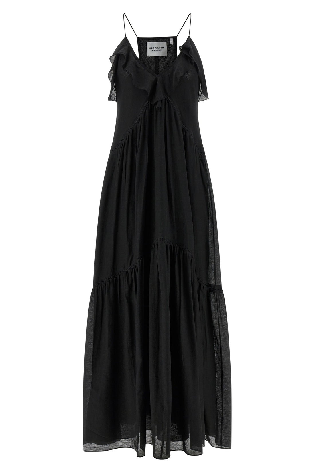 MARANT ETOILE 36 long vasma dress in cotton voile