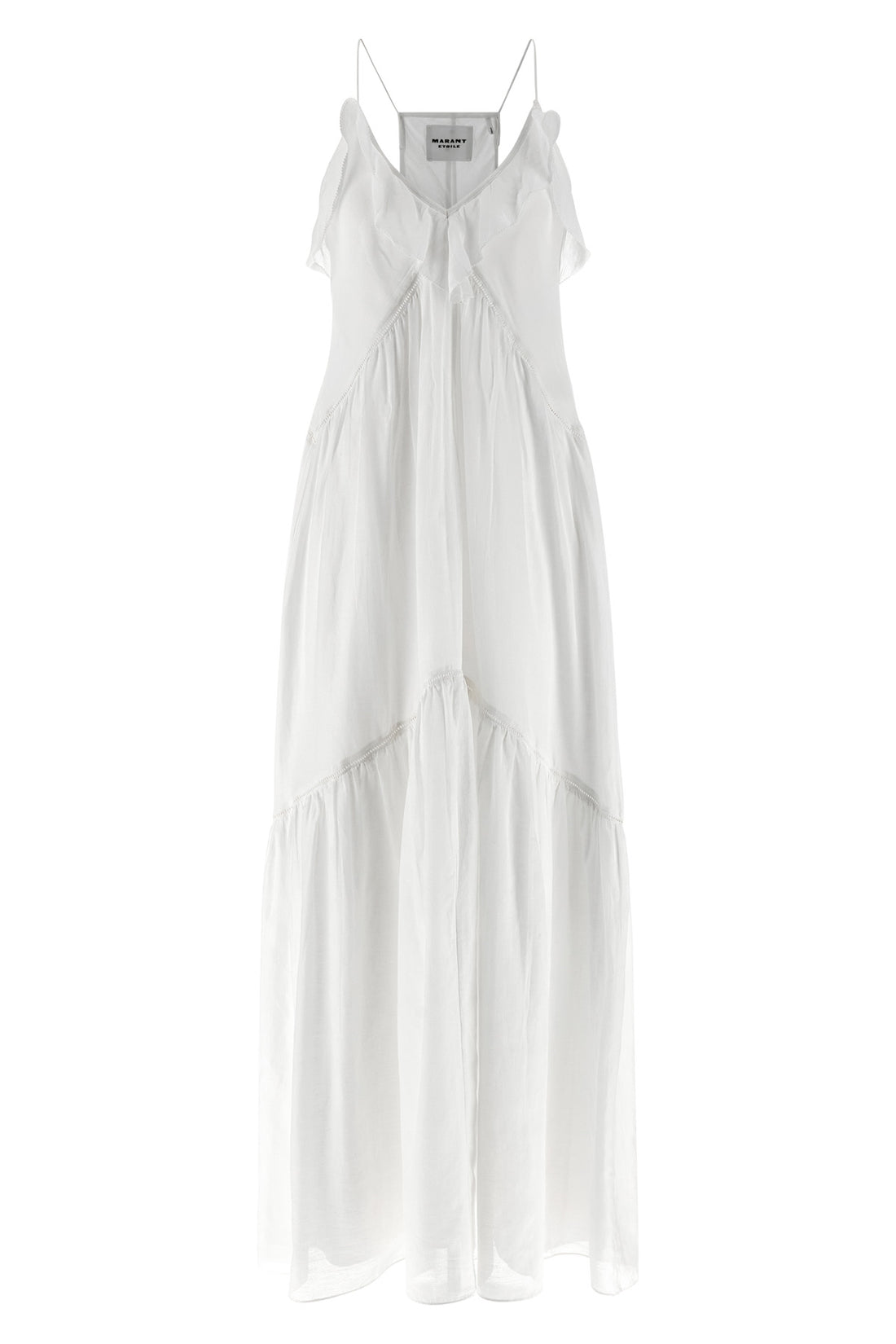 MARANT ETOILE 38 long vasma dress in cotton voile