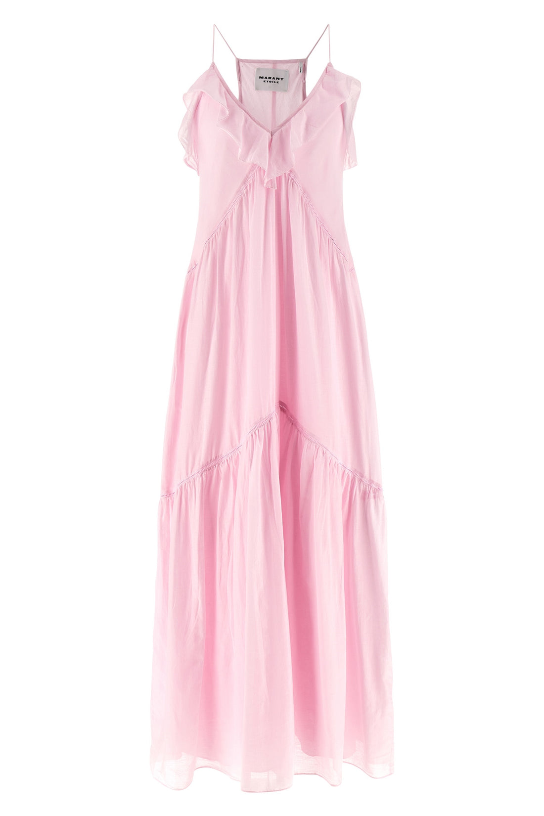MARANT ETOILE 36 long vasma dress in cotton voile