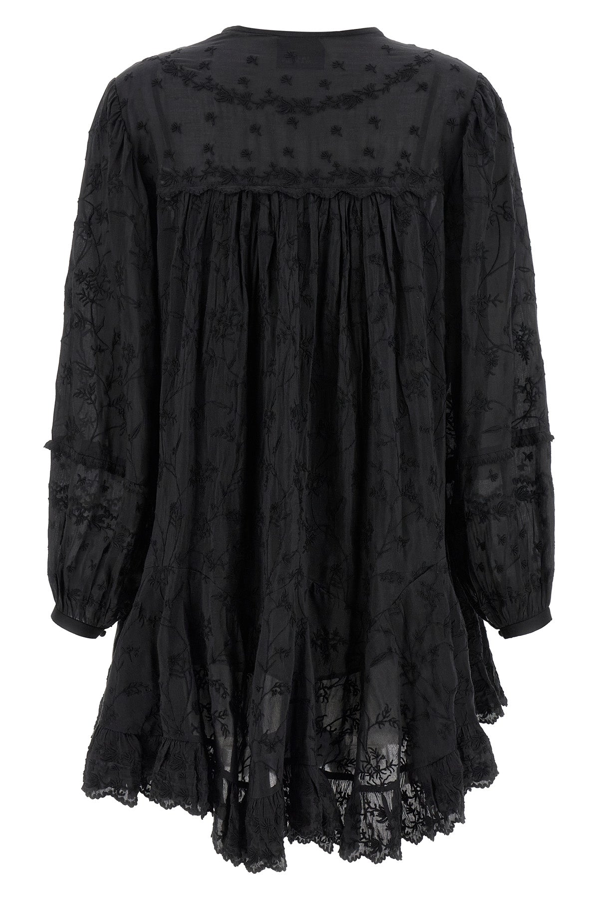 zame cotton and silk mini dress