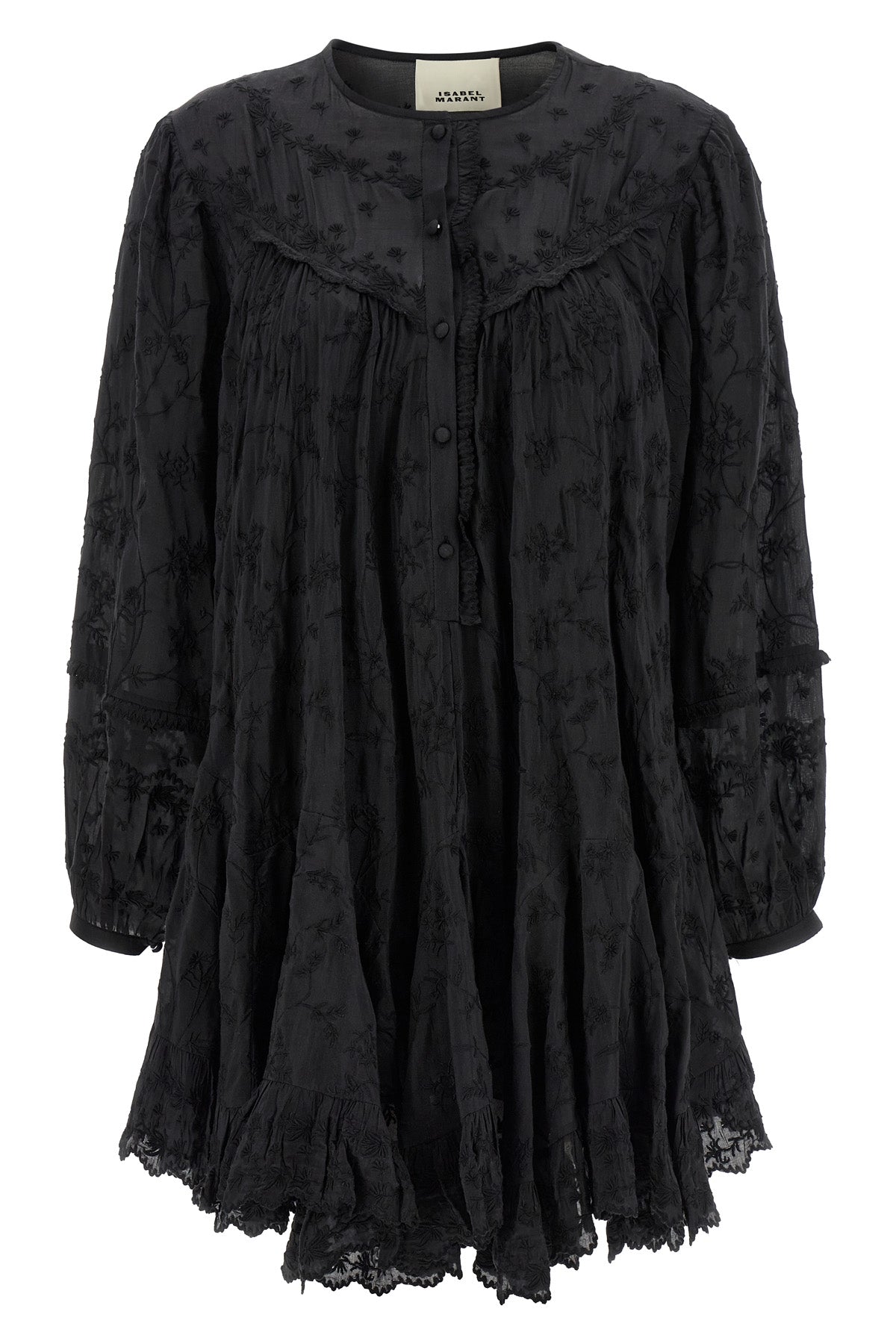 zame cotton and silk mini dress