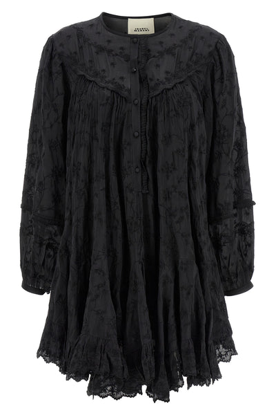 zame cotton and silk mini dress