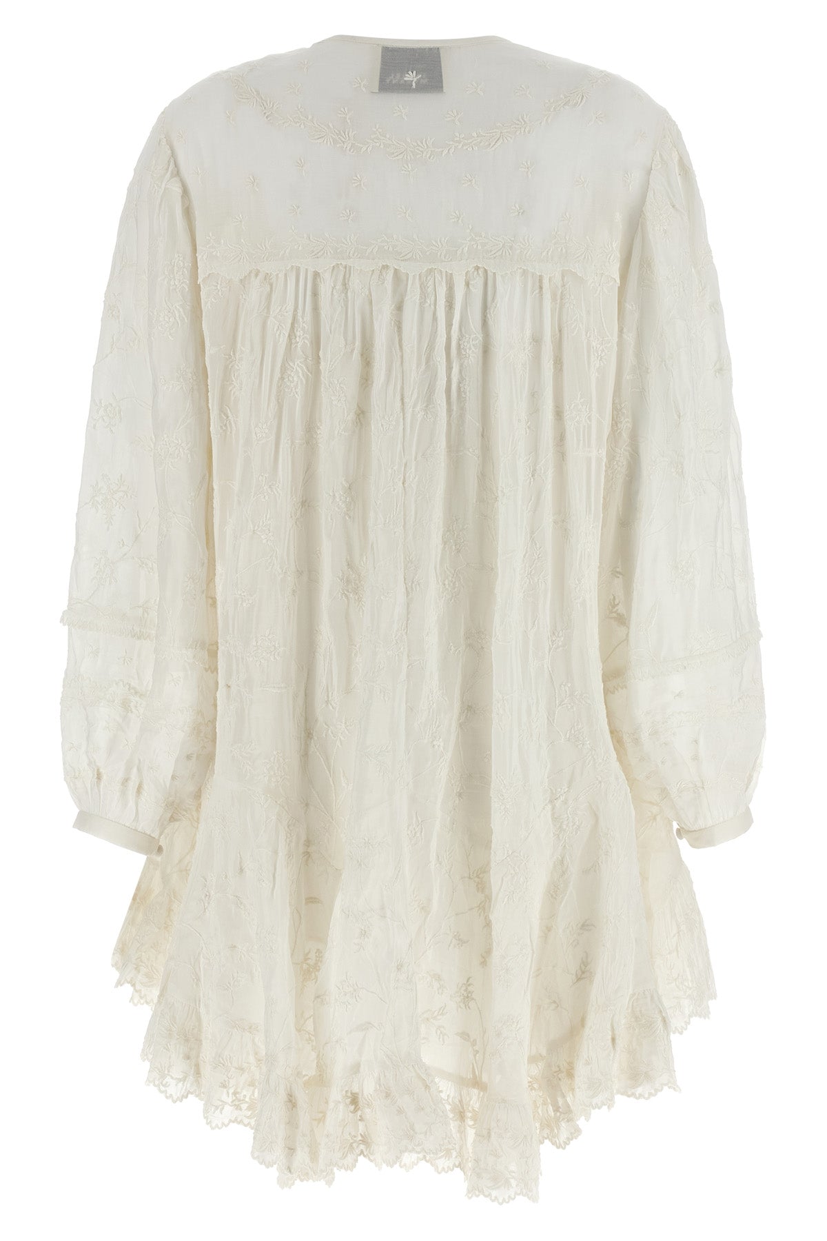 zame cotton and silk mini dress