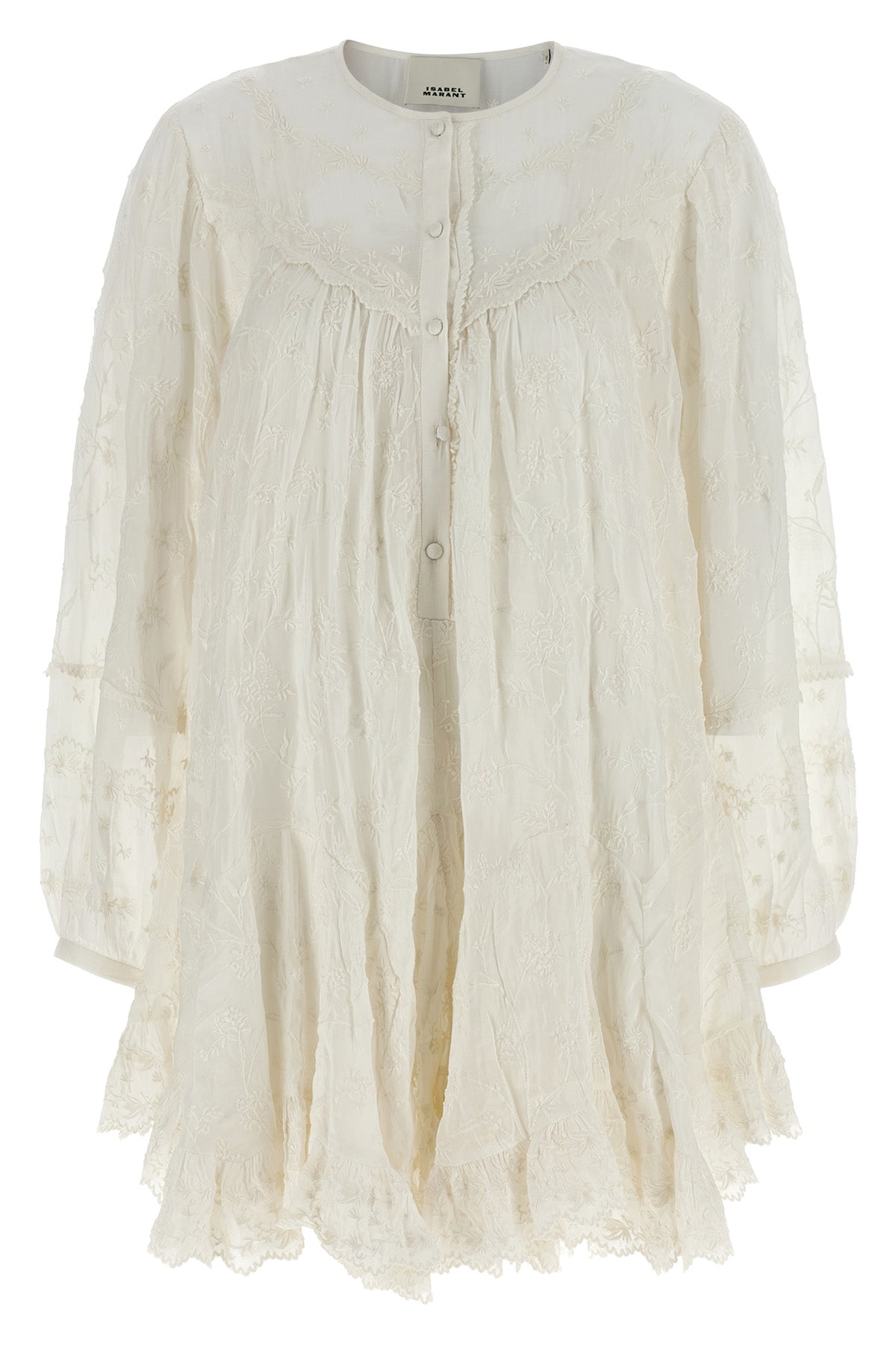 zame cotton and silk mini dress
