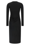 the marant étoile dylin long dress redefines the silhouette through a play of