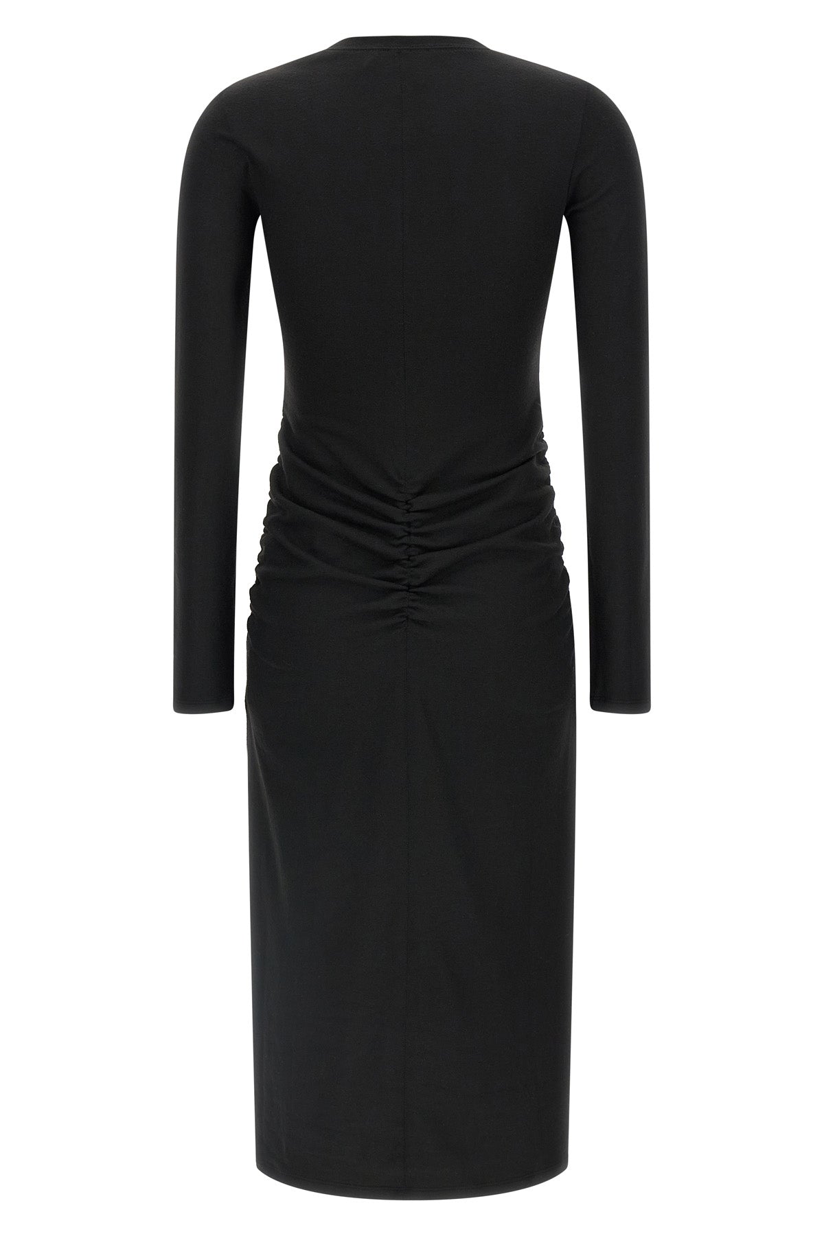 the marant étoile dylin long dress redefines the silhouette through a play of